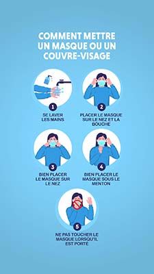 Comment mettre un masque ou un couvre-visage