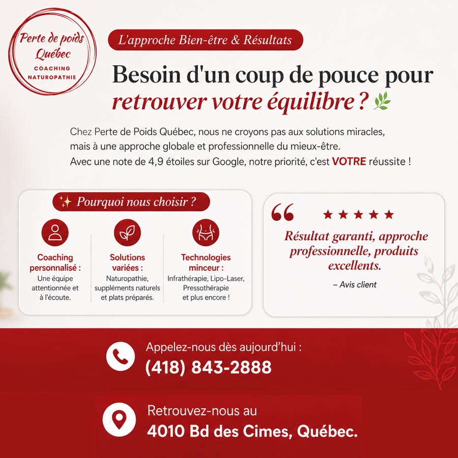 Perte de poids Québec - Coaching et naturopathie